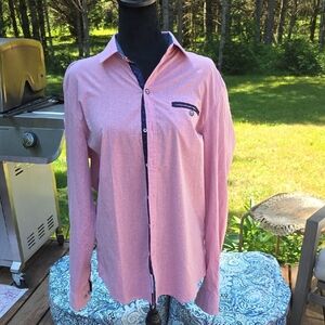 Men's Pink Button-Down Shirt